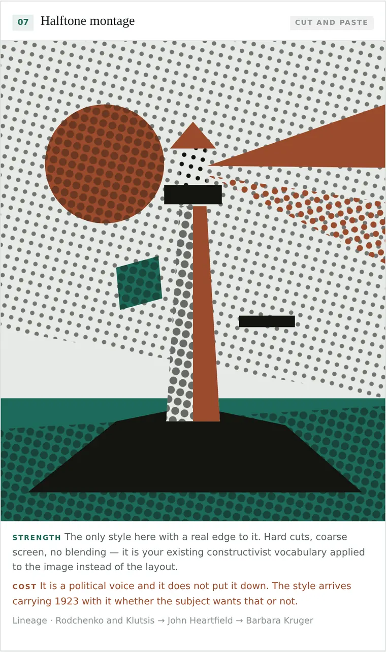 Halftone montage